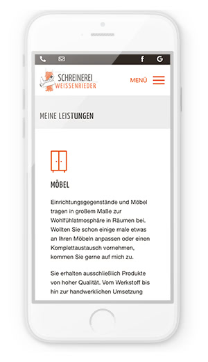 TYPO3 Responsive Webdesign optimiert auf Smartphones